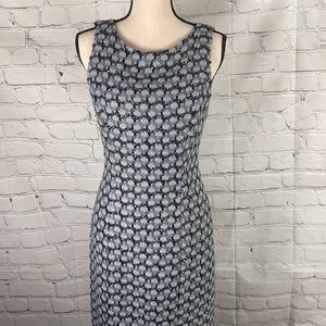 Lotus Grace Wool blend Elegant MIDI shift dress